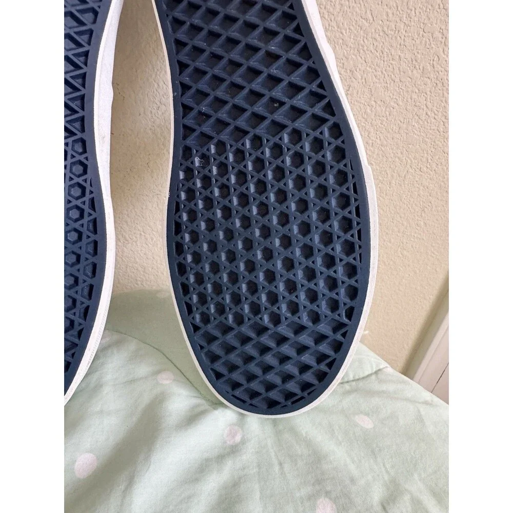 VANS Classic Men's Blue/White Canvas Lace-Up Sneakers size 13